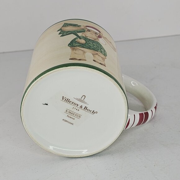 Villeroy & Boch X-Mas Fun Moose Ceramic Mug Christmas Dinnerware - Picture 6 of 7
